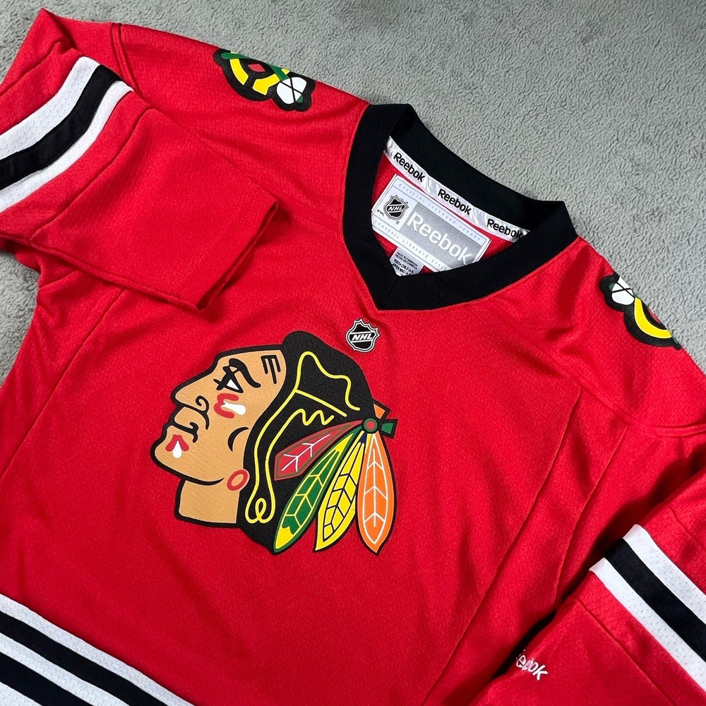 Reebok Chicago Blackhawks Youth 4-7 Hockey Red Pull Over Jersey NHL